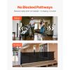 Extra-Wide Retractable Mesh Dog Gate - Black