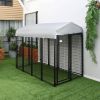 Outdoor Dog Playpen with Weatherproof Canopy