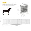 6-Panel Folding Wooden Pet Gate in White