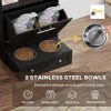 Pull-Out Feeding Station Cabinet with Storage Hooks