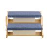 2-Step Wood Pet Stairs for Beds & Sofas