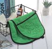 Microfiber Bath Towel with Hand Pockets, Green