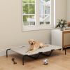 Elevated Mesh Dog Bed for Large Breeds, Beige