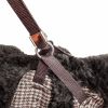 Houndsome Reversible Plaid Harness & Leash Set