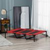 Elevated Cooling Dog Bed in Red