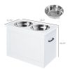 Raised Dining Station with Storage for Big Pups