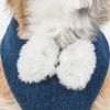 Denim Pom-Pom Bowtie Harness & Leash Set