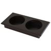 Raised Feeding Station with Storage, Dark Brown