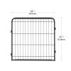 Foldable 8-Panel Dog Playpen with Cover & Mat