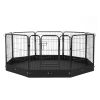 Foldable 8-Panel Dog Playpen with Cover & Mat