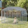 Large Roofed Outdoor Kennel with Locking Door