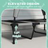 Elevated Dog Bed with Canopy for Camping and Outdoor Naps