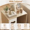 Wooden Dog House Side Table with Bone Window