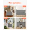 Retractable Mesh Dog Gate, Gray
