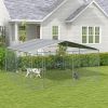 Spacious Square Outdoor Dog Kennel with Roof