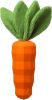Red Squeaky Carrot Chew Toy
