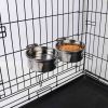 Hanging Crate Bowl with Clamp Holder
