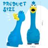 Squeaky Latex Chicken Toy in Blue, Set of 2