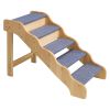 5-Step Wood Pet Stairs for Beds & Sofas