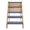5-Step Wood Pet Stairs for Beds & Sofas