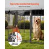 Outdoor Dog Kennel, 9.8 x 9.8 x 5.4 ft Large Dog Kennel with