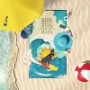 Black Schnauzer Oversized Beach Towel