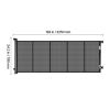 Extra-Wide Retractable Mesh Dog Gate - Black