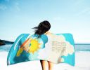 Pekingese Surf Beach Towel, Oversized Plush