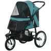 3-Wheel Pet Stroller with Canopy, Dark Green