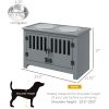 Dog Food Storage Cabinet with Bowls & Dog Feeding Station, G
