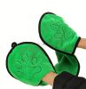 Microfiber Bath Towel with Hand Pockets, Green