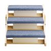3-Step Wood Pet Stairs for Beds & Sofas #2