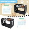 Adjustable Elevated Dog Bowl Stand