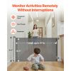 Retractable Mesh Dog Gate, Gray