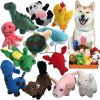 Squeaky Plush Puppy Toy Pack