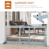 Freestanding Extra-Wide Pet Gate - Blue Gray