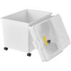 Rolling Airtight Pet Food Storage Bins, Set of 3