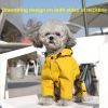 Turmeric Waterproof Raincoat for Small Dogs