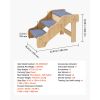 3-Step Wood Pet Stairs for Beds & Sofas