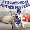 Boy Dog Birthday Bandana, Hat & Banner Set - Blue