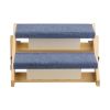 2-Step Wood Pet Stairs for Beds & Sofas