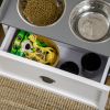 Elevated Feeding Station with Storage Drawer, White