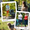 3-Wheel Pet Stroller with Canopy, Dark Green
