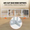Foldable Freestanding Dog Gate, White