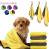 Coral Fleece Bath Towel, Yellow