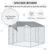 Large Roofed Outdoor Kennel with Locking Door