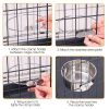 Hanging Crate Bowl with Clamp Holder