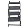 4-Step Folding Dog Car Stairs, Non-Slip Support