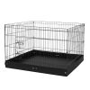 Foldable Metal Dog Playpen with Oxford Floor Pad