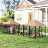 Large Outdoor Dog Kennel with Two Private Rooms